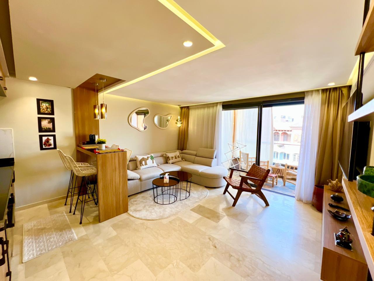 Modern Gueliz Suite – Balcony Views
